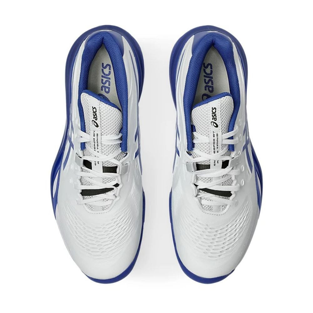 ASICS Gel-Resolution X Wide Court Shoe - White/Dark Cobalt - Pickleball Sports Signature