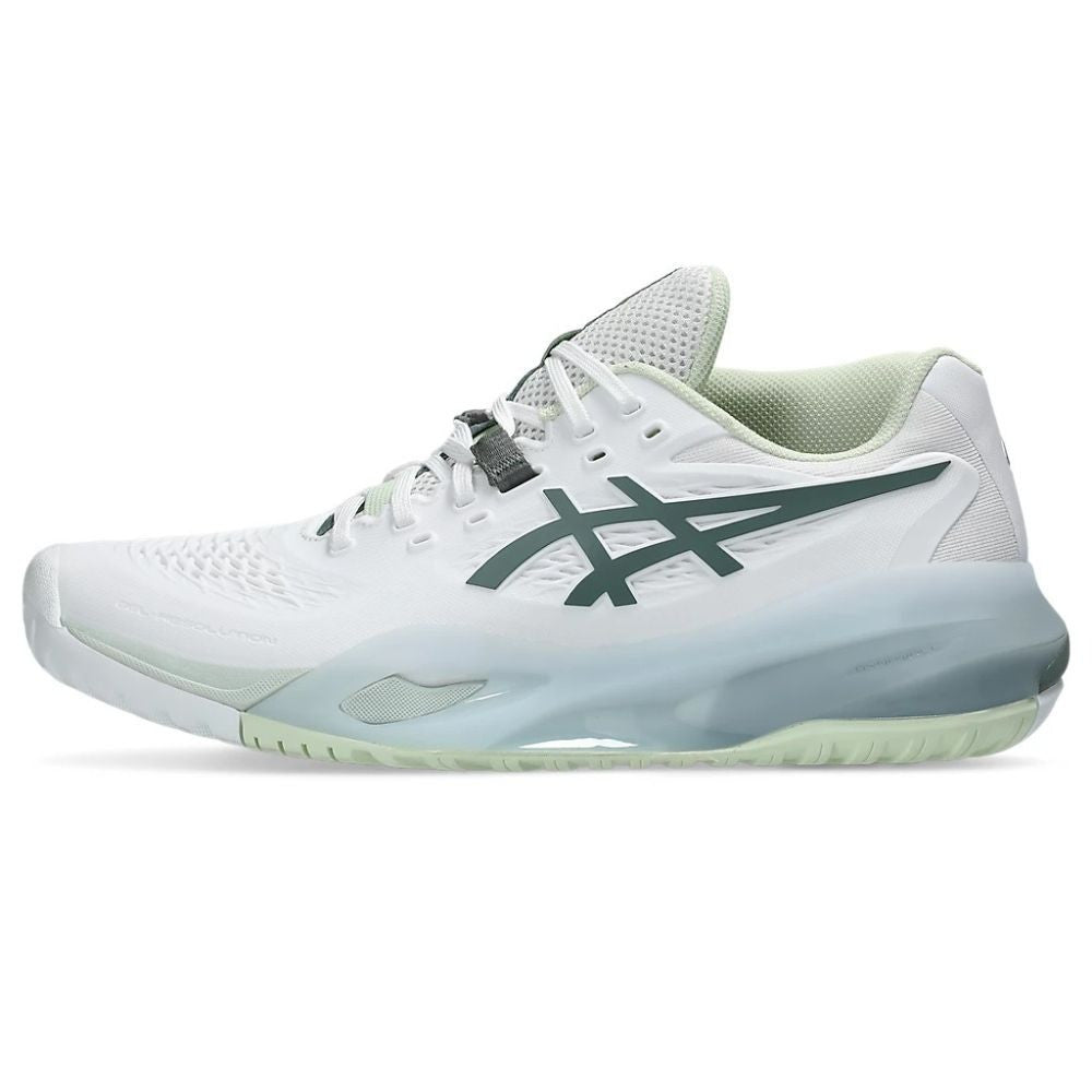 ASICS Gel Resolution X Pickleball Shoe - White/Monument Blue - Pickleball Sports Recommended