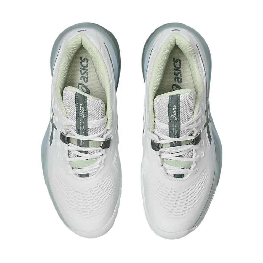 ASICS Gel Resolution X Pickleball Shoe - White/Monument Blue - Pickleball Sports Recommended