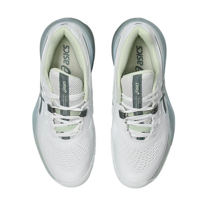 ASICS Gel Resolution X Pickleball Shoe - White/Monument Blue - Pickleball Sports Recommended