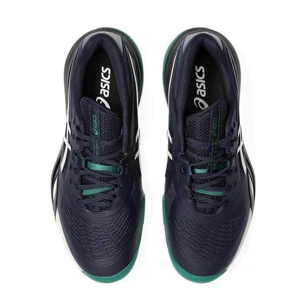 ASICS Gel-Resolution X Wide Court Shoe - White/Dark Cobalt - Pickleball Sports Top Pick