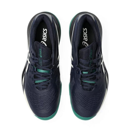 ASICS Gel-Resolution X Wide Court Shoe - White/Dark Cobalt - Pickleball Sports Top Pick