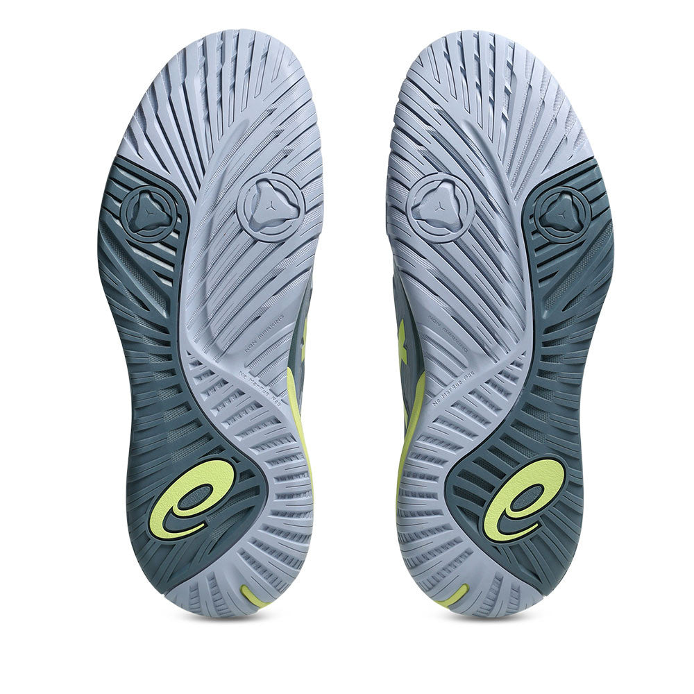 ASICS Gel-Resolution X 2E  Wide Court Shoe - Grey Blue/Pistachio - Pickleball Sports Top Pick