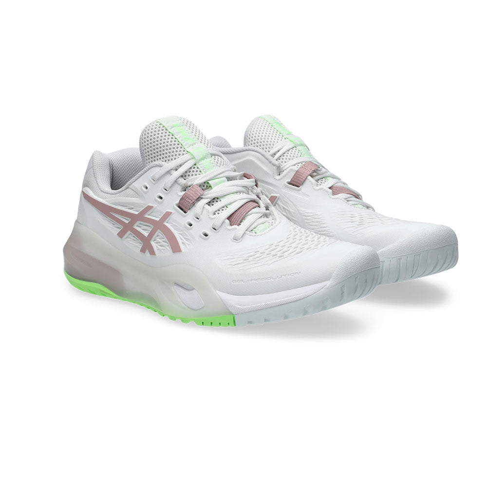ASICS Gel Resolution X Pickleball Shoe - White/Monument Blue - Pickleball Sports Top Pick