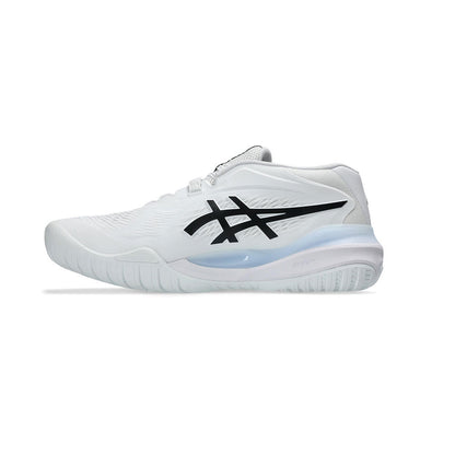 ASICS Gel-Resolution X 2E  Wide Court Shoe - White/Black - Pickleball Sports Customer Favorite