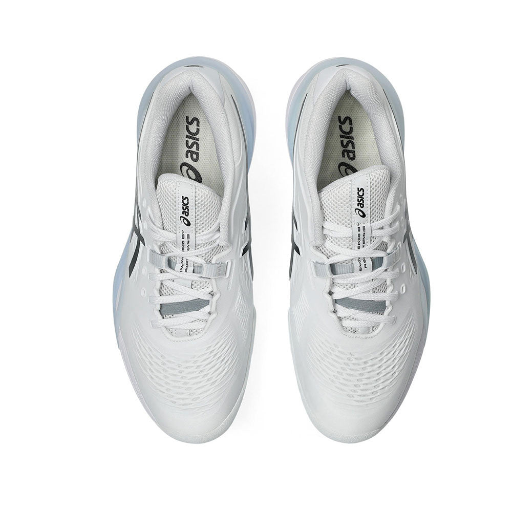 ASICS Gel-Resolution X 2E  Wide Court Shoe - White/Black - Pickleball Sports Customer Favorite
