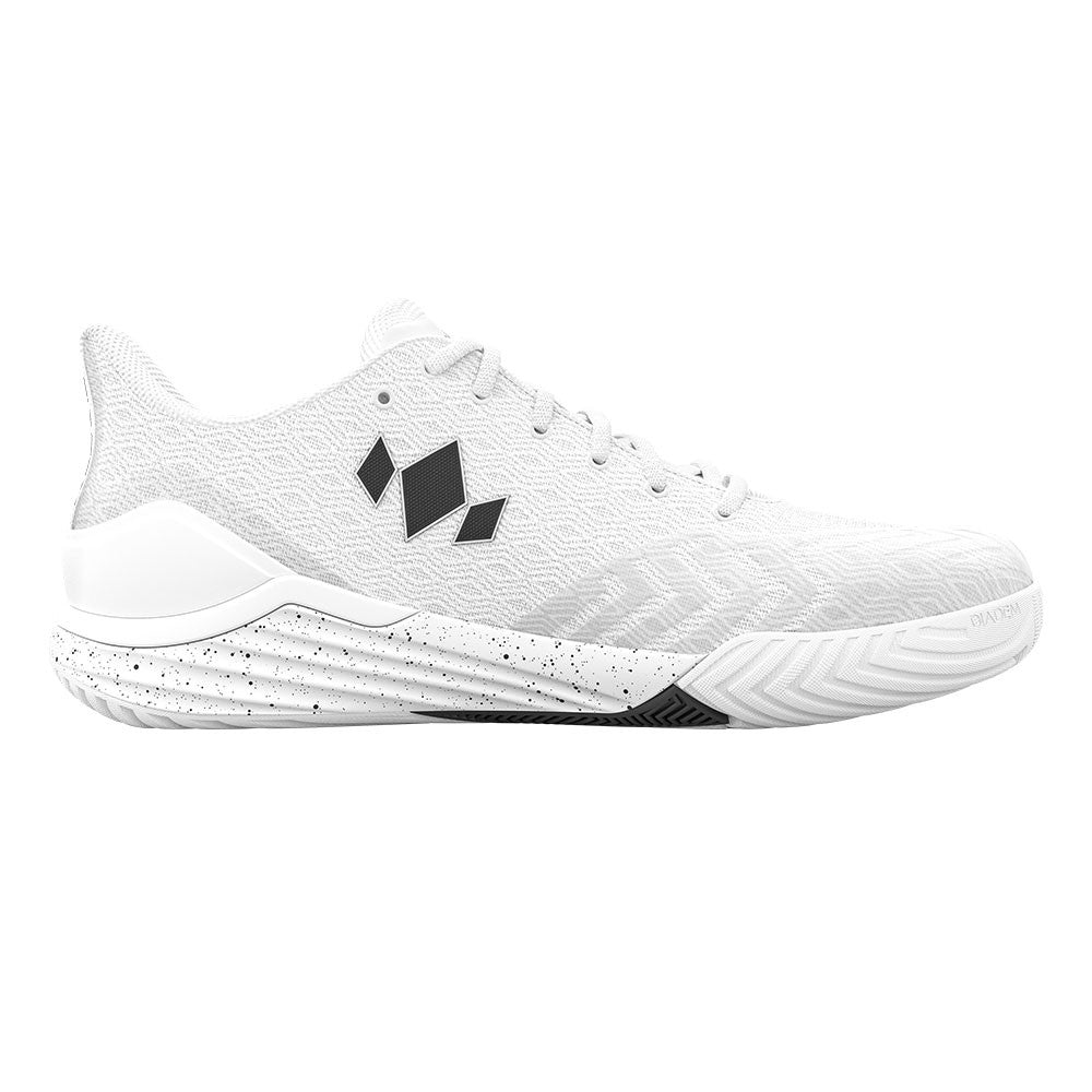 Diadem Court Burst Wide Court Shoe - Unisex - White/White - Pickleball Sports Recommended