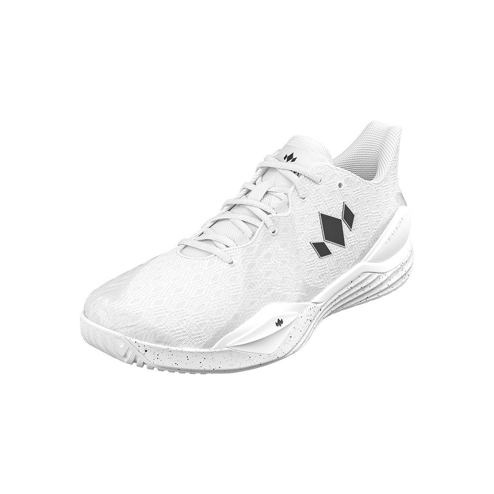 Diadem Court Burst Wide Court Shoe - Unisex - White/White - Pickleball Sports Recommended