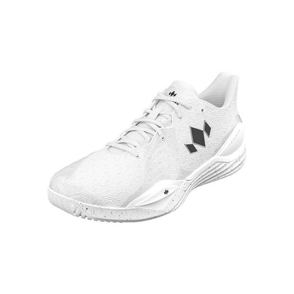 Diadem Court Burst Wide Court Shoe - Unisex - White/White - Pickleball Sports Recommended