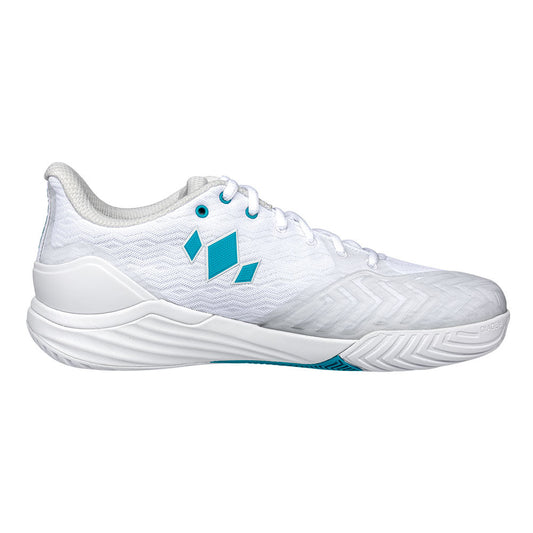Diadem Court Burst Court Shoe - Unisex - White/Teal - Pickleball Sports Special Offer