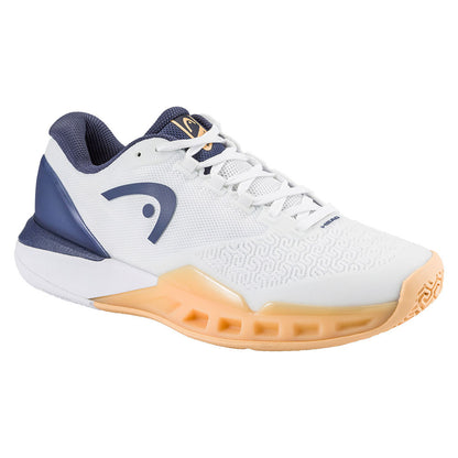 HEAD Revolt Pro 5.0 Court Shoe - White/Apricot - Pickleball Sports Smart Buy