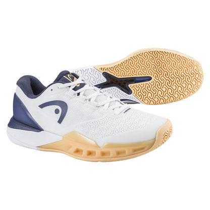 HEAD Revolt Pro 5.0 Court Shoe - White/Apricot - Pickleball Sports Smart Buy