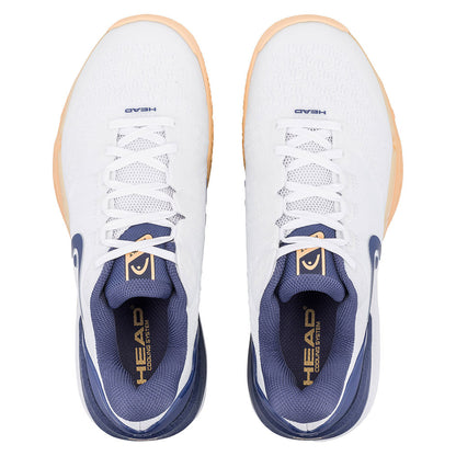 HEAD Revolt Pro 5.0 Court Shoe - White/Apricot - Pickleball Sports Smart Buy