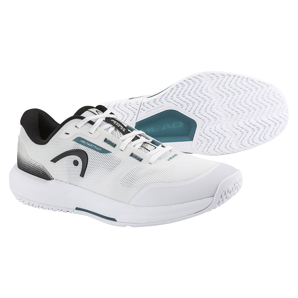HEAD Revolt Evo 5.0 Court Shoe - White/Black - Pickleball Sports Smart Buy