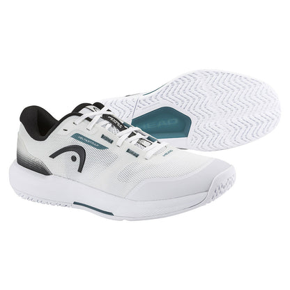HEAD Revolt Evo 5.0 Court Shoe - White/Black - Pickleball Sports Smart Buy