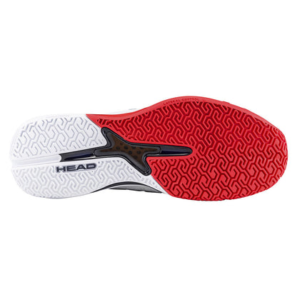 HEAD Revolt Pro 5.0 Court Shoe - White/Navy/Red - Pickleball Sports Essential