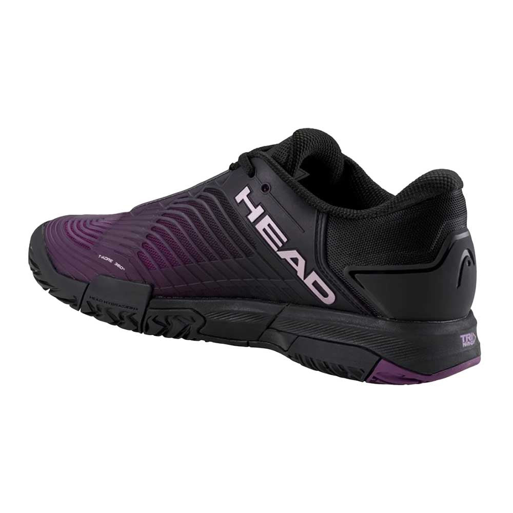 HEAD Revolt Pro 4.5 Court  Shoe - Black/Plum - Pickleball Sports Deals