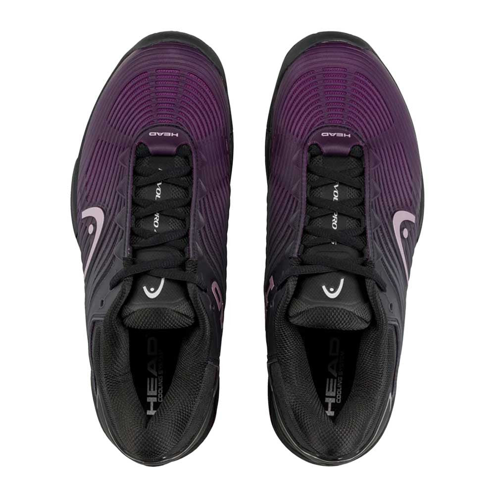 HEAD Revolt Pro 4.5 Court  Shoe - Black/Plum - Pickleball Sports Deals