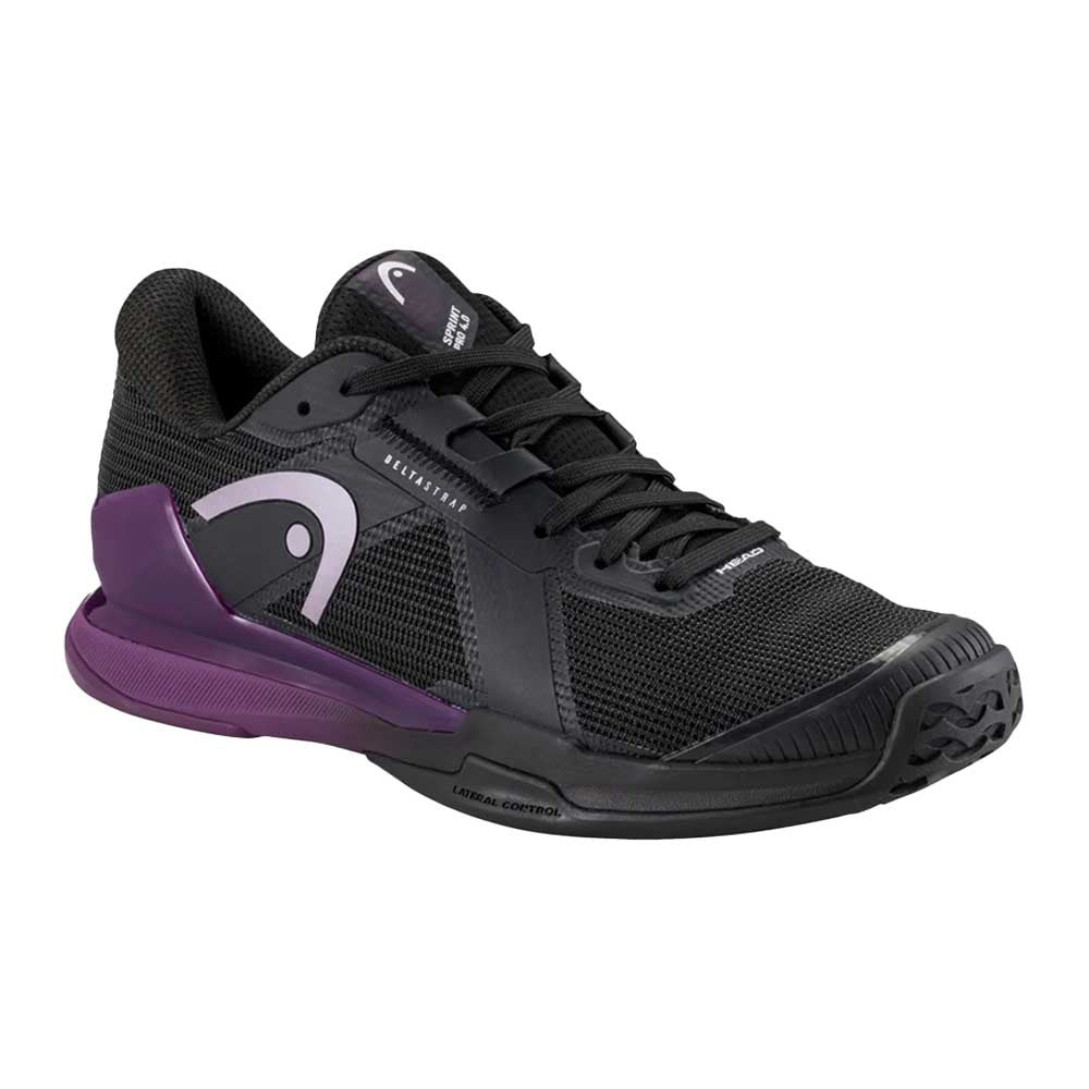 HEAD Sprint Pro 4.0 Court Shoe - Black/Plum - Pickleball Sports Trending