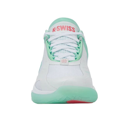 K-Swiss K-Frame Pickleball Shoe - White/Neon Mint/Hot Neon Pink - Pickleball Sports Best Seller