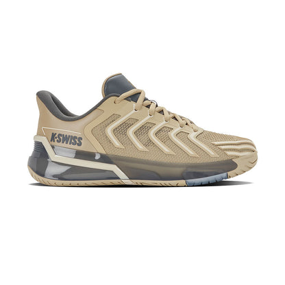 K-Swiss Ultra Shot 4 Pickleball Shoe, Pale Khaki/Turbulence/Whitecap Gray - Pickleball Sports Classic