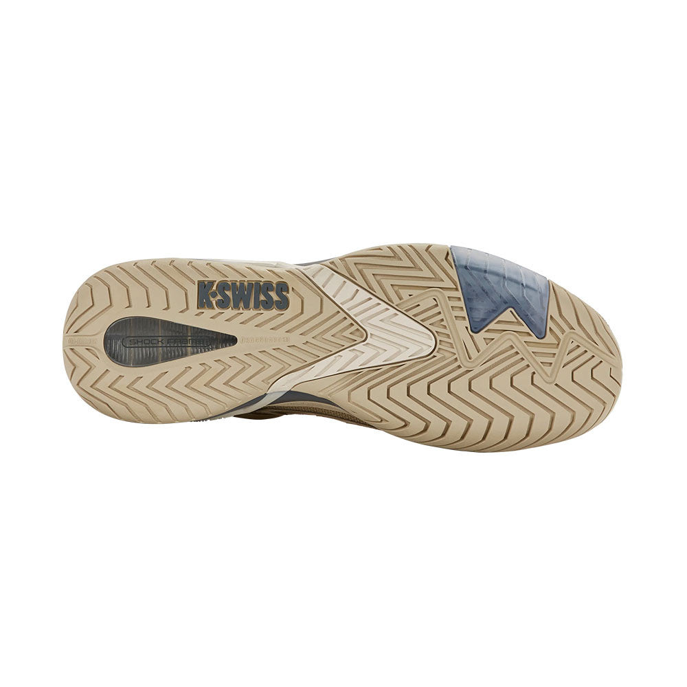 K-Swiss Ultra Shot 4 Pickleball Shoe, Pale Khaki/Turbulence/Whitecap Gray - Pickleball Sports Classic