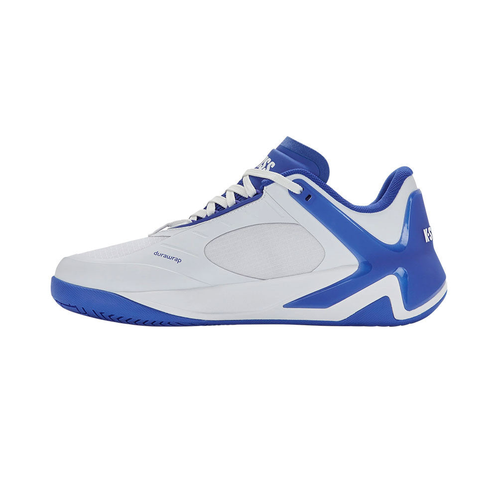 K-Swiss K-Frame Pickleball Shoe - White/Dazzling Blue - Pickleball Sports Trusted