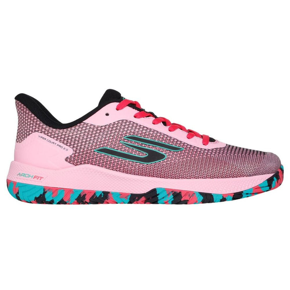 Skechers Viper Court Pro 2.0 Pink/Black  Shoe - Pickleball Sports Great Value