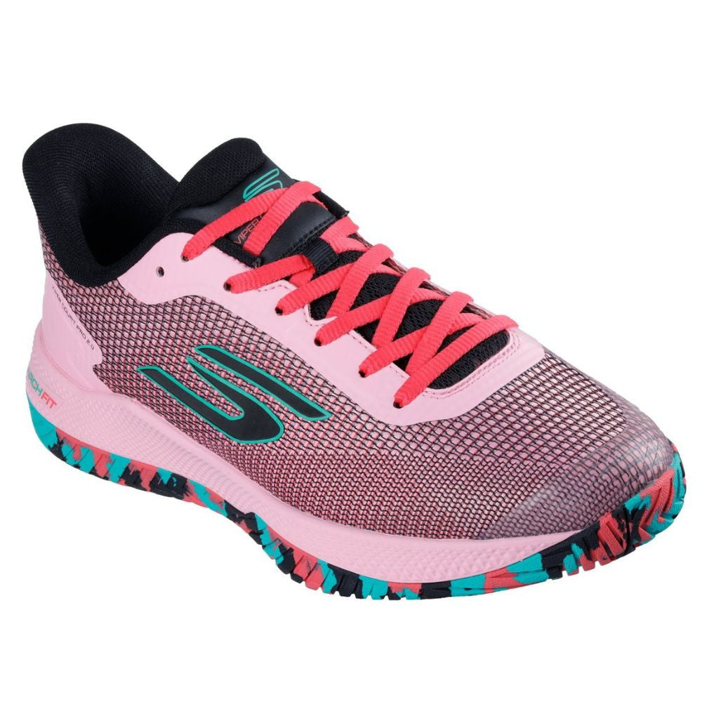 Skechers Viper Court Pro 2.0 Pink/Black  Shoe - Pickleball Sports Great Value