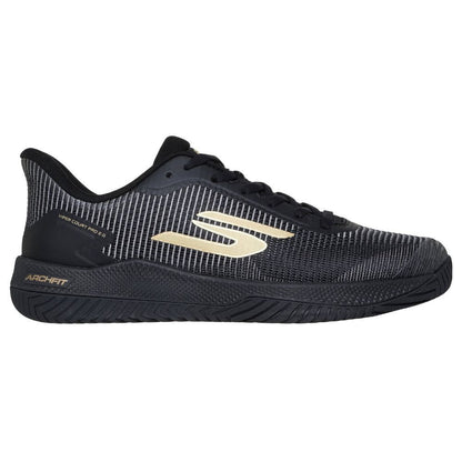 Skechers Viper Court Pro 2.0 Black/Gold  Shoe - Pickleball Sports Trusted