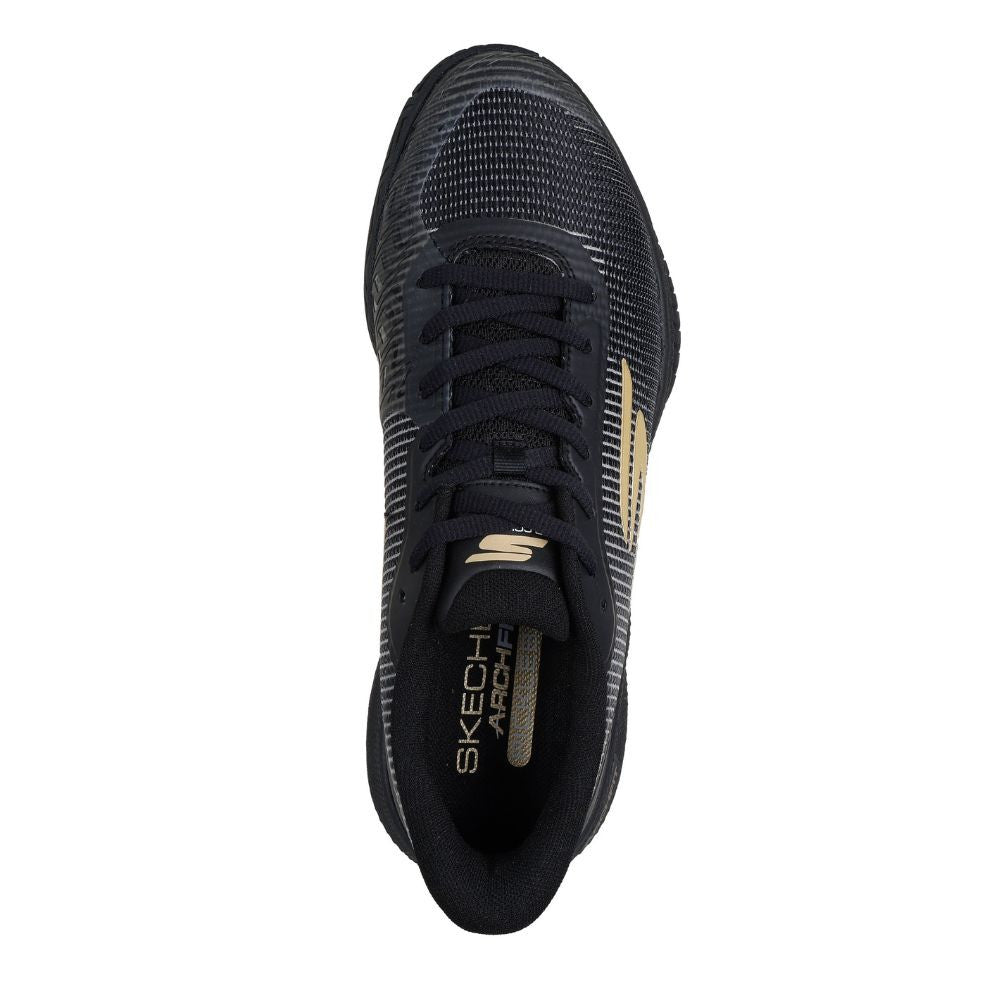 Skechers Viper Court Pro 2.0 Black/Gold  Shoe - Pickleball Sports Trusted