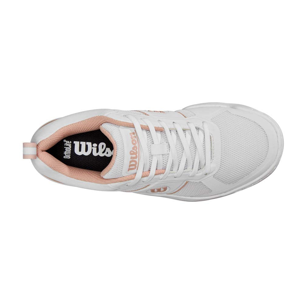 Wilson Pickle Pro White/White/Cameo Rose  Pickleball Shoe - Pickleball Sports Premium