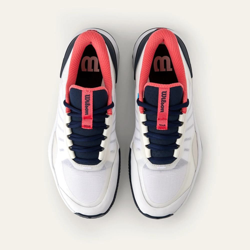 Wilson Intrigue Pro Court White/Navy Blazer/Dubarry  Shoe - Pickleball Sports Customer Favorite