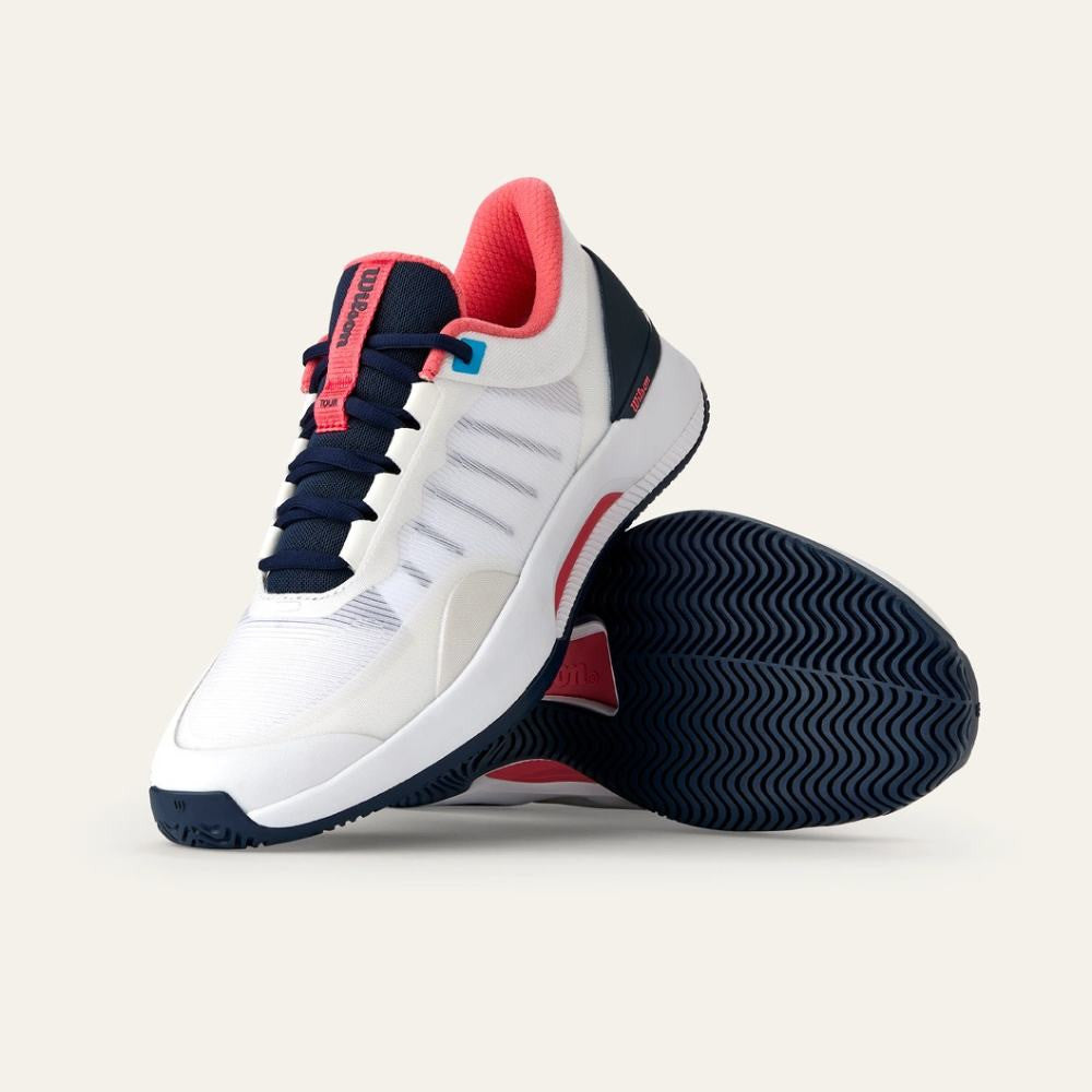 Wilson Intrigue Pro Court White/Navy Blazer/Dubarry  Shoe - Pickleball Sports Customer Favorite