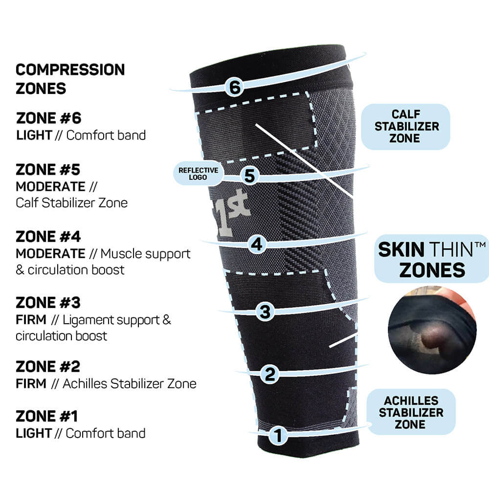 OS1st Thin Air Compression Calf Sleeves - Pickleball Sports Trusted