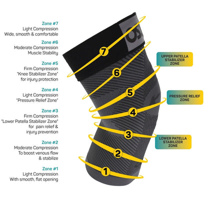 OS1st  KS7+ Adjustable Performance Knee Sleeve - Pickleball Sports Top Pick