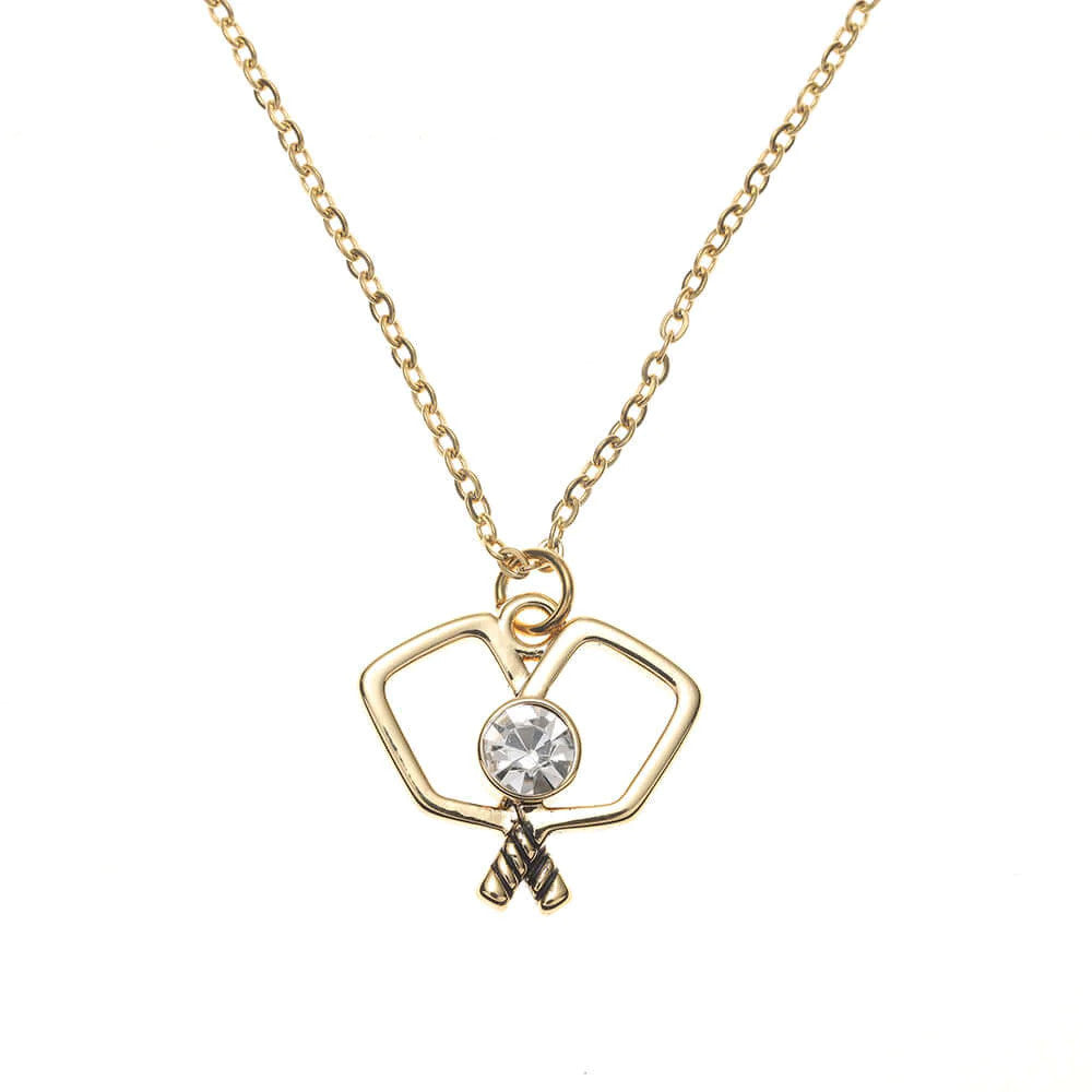 Born to Rally Paddle Perfect Pickleball Pendant Necklace - Pickleball Sports Great Value