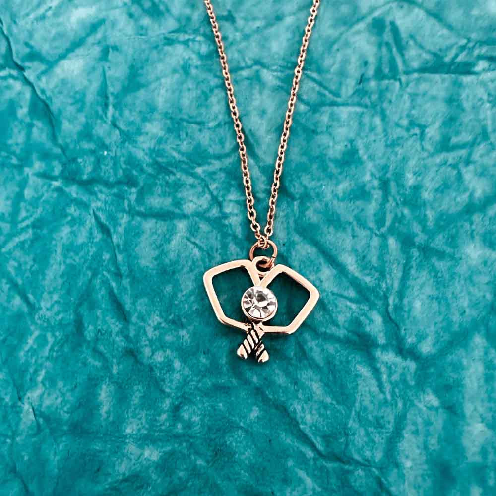 Born to Rally Paddle Perfect Pickleball Pendant Necklace - Pickleball Sports Great Value