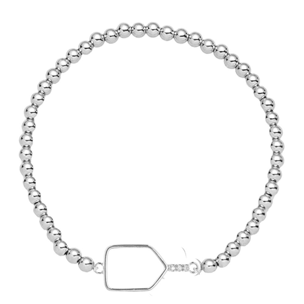 Born to Rally Pickleball Paddle Beaded Stretch Bracelet - Pickleball Sports Best Seller