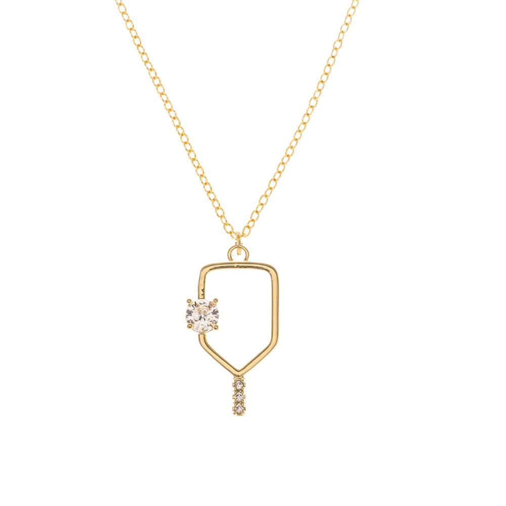 Born to Rally Serve and Sparkle Pickleball Necklace - Pickleball Sports Premium