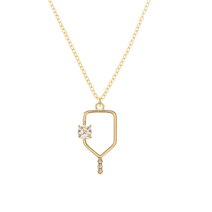 Born to Rally Serve and Sparkle Pickleball Necklace - Pickleball Sports Premium
