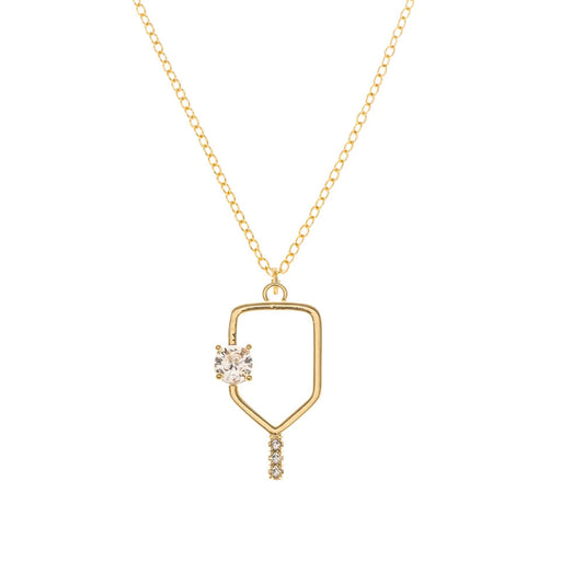 Born to Rally Serve and Sparkle Pickleball Necklace - Pickleball Sports Premium