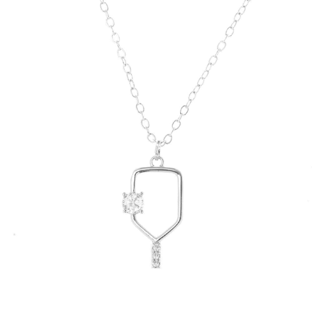 Born to Rally Serve and Sparkle Pickleball Necklace - Pickleball Sports Premium