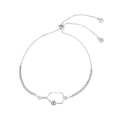 Born to Rally Pickleball Rhinestone Paddle Bracelet - Pickleball Sports Deals