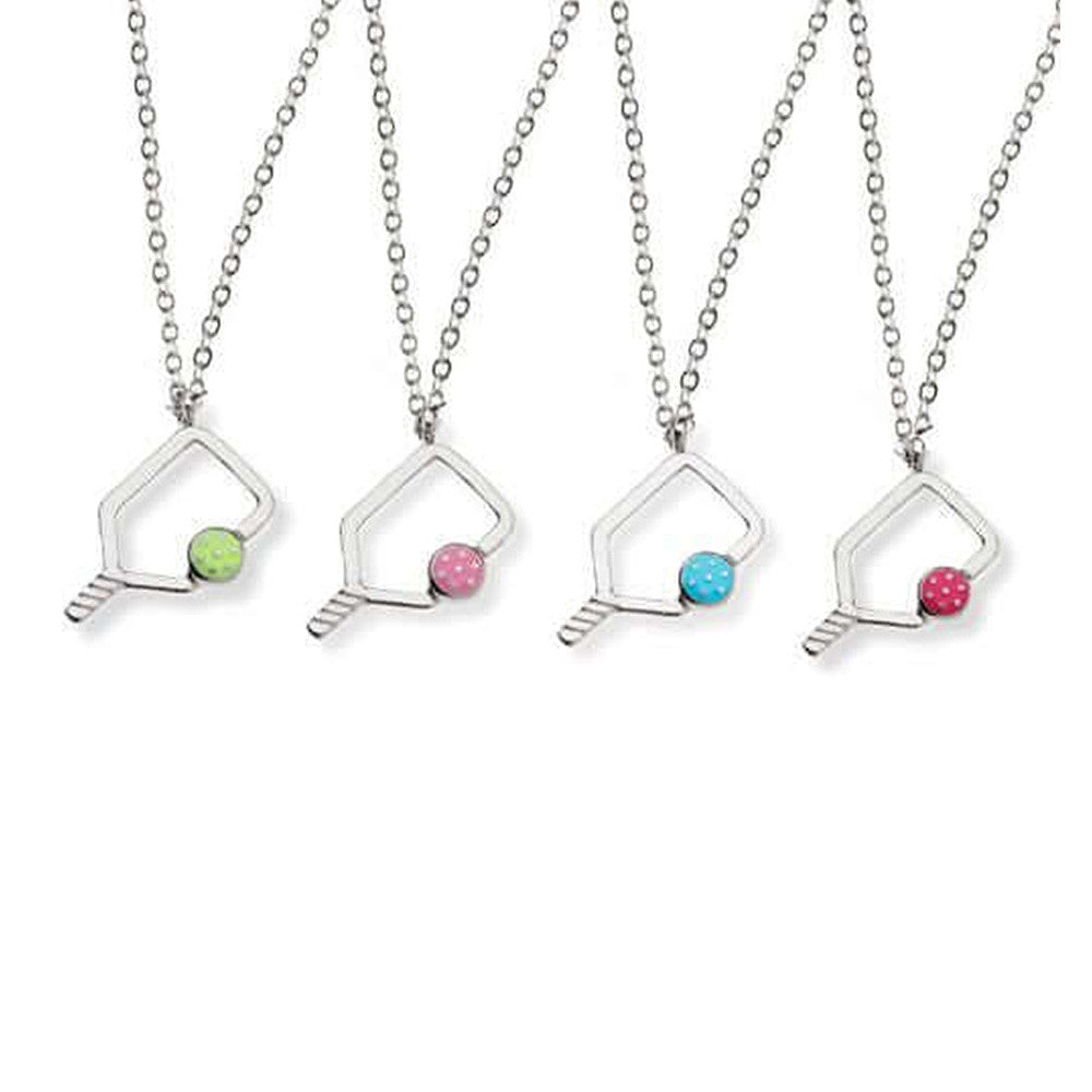 Born to Rally Color Pop Pickleball Necklace - Pickleball Sports Recommended