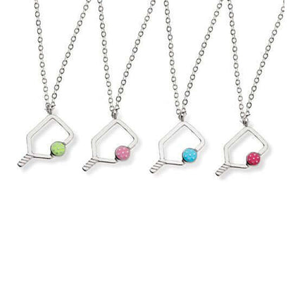 Born to Rally Color Pop Pickleball Necklace - Pickleball Sports Recommended
