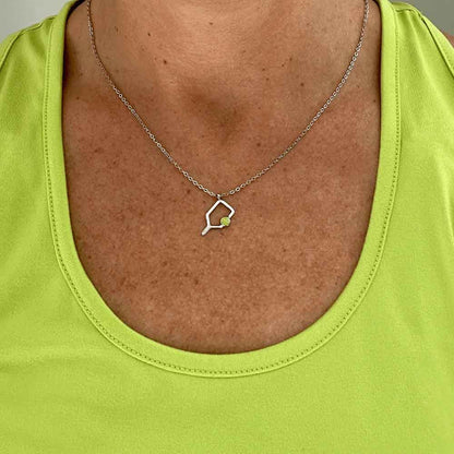 Born to Rally Color Pop Pickleball Necklace - Pickleball Sports Recommended