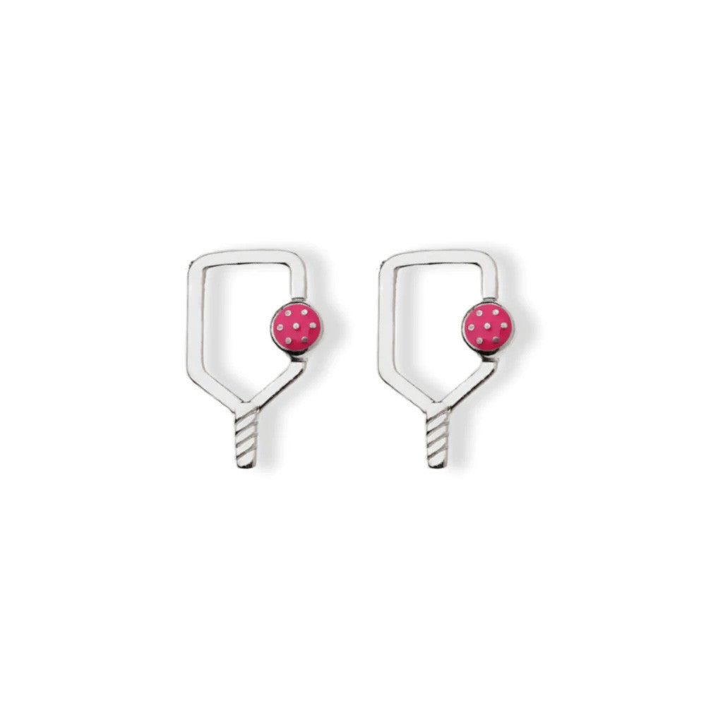Born to Rally Color Pop Pickleball Paddle Stud Earrings - Pickleball Sports Smart Buy