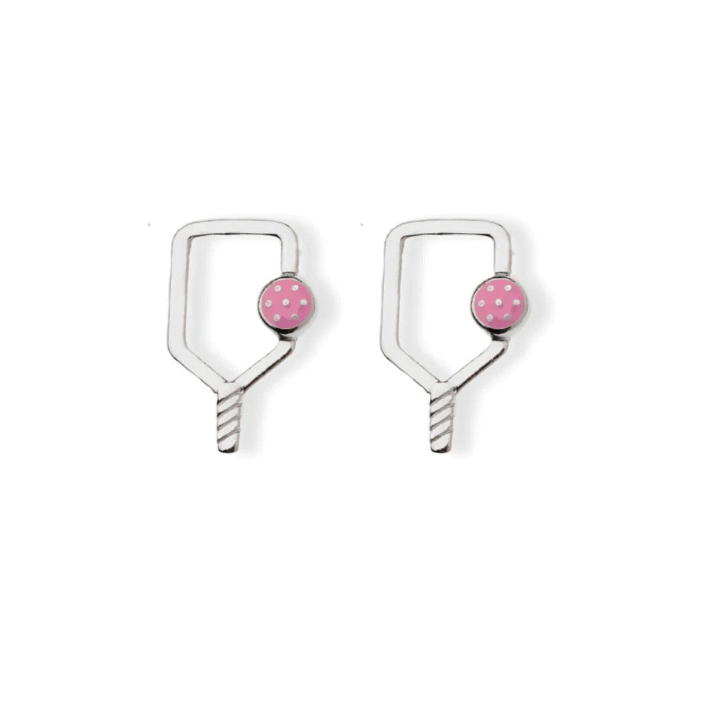 Born to Rally Color Pop Pickleball Paddle Stud Earrings - Pickleball Sports Smart Buy