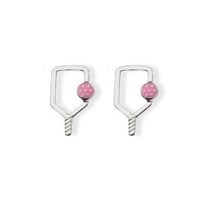 Born to Rally Color Pop Pickleball Paddle Stud Earrings - Pickleball Sports Smart Buy